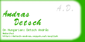 andras detsch business card